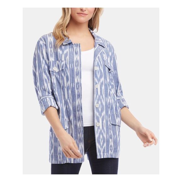 KAREN KANE Womens Belted Cargo Jacket - Picture 3 of 4